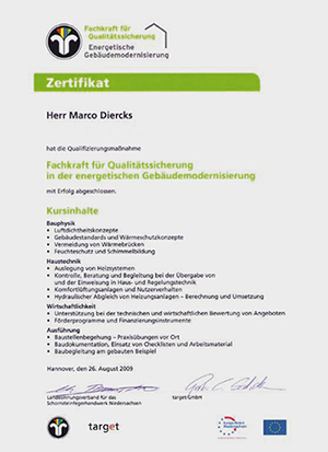 Wir sind zertifiziert Zertifikat